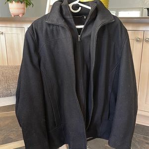 Mens like new wool Calvin Klein peacoat